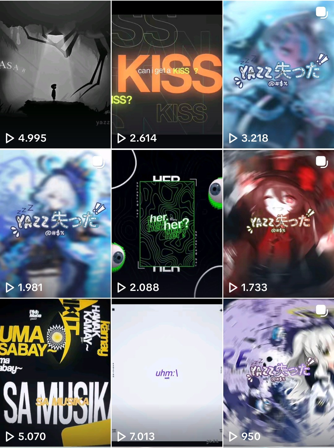 Preview konten TikTok YAZZ 2